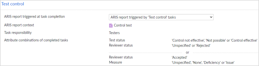 ARIS report trigged by task