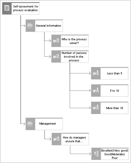 Example of questionnaire template (Questionnaire template diagram)